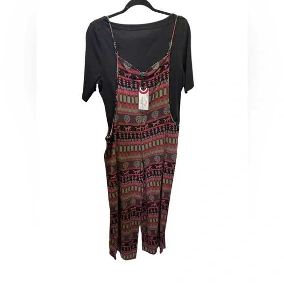 NWT. Sacred Threads Overalls S/M 221305. BL/GR - Picture 3 of 3